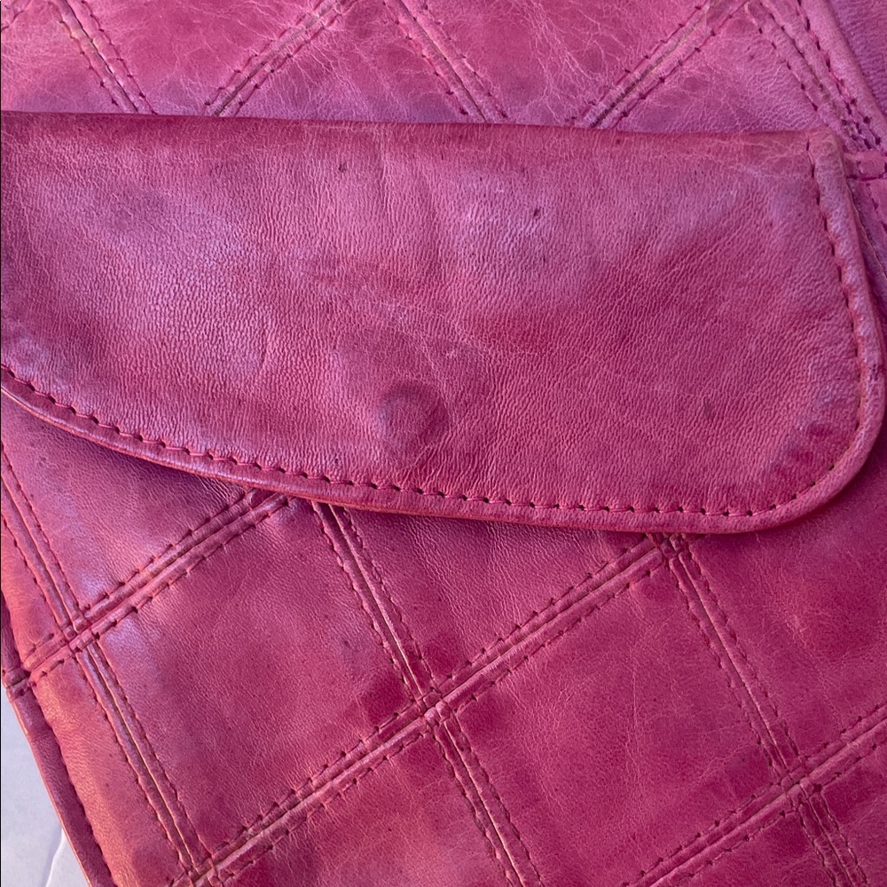 Pink Quilted Leather Sash Bag - Picture 7 of 15